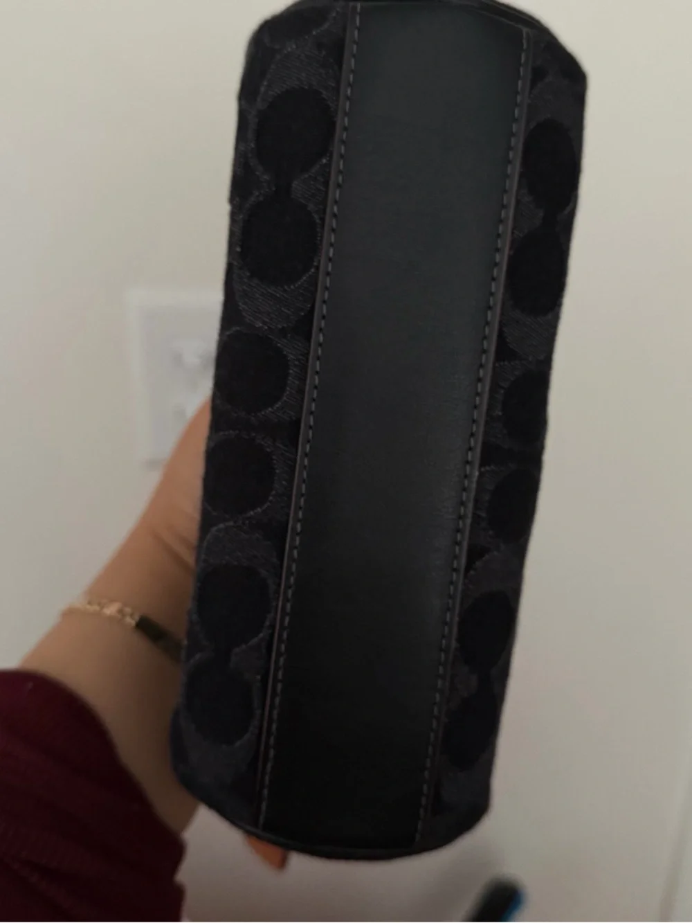 Coach Black Signature Denim Nolita Barrel Bag - Picture 5 of 6